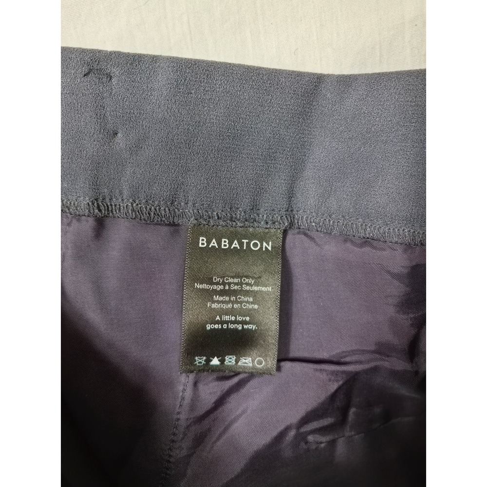 Babaton Conan Gray Elastic Waist Cropped‎ Trousers 6 Officecore Quiet Luxury - Picture 7 of 9